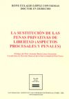 Sust. penas priv libertad LA SUSTITUCIN DE LAS PENAS PRIVATIVAS DE LIBERTAD (ASPECTOS PROCESALES Y PENALES)