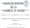  COMPARECENCIA DEL PRESIDENTE DE LA ASOCIACIN PRO JURADO EN EL PARLAMENTO DE MADRID INFORMANDO SOBRE LA INSTITUCIN DEL JURADO
